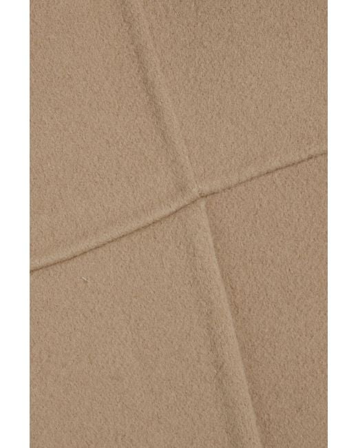 Theory Wool And Cashmere-Blend Felt Mini Dress in Brown | Lyst Theory Wool And Cashmere-Blend Felt Mini Dress in Brown | Lyst