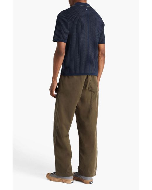 Rag & Bone Harvey hemd aus jacquard-strick aus einer baumwollmischung in Blue für Herren