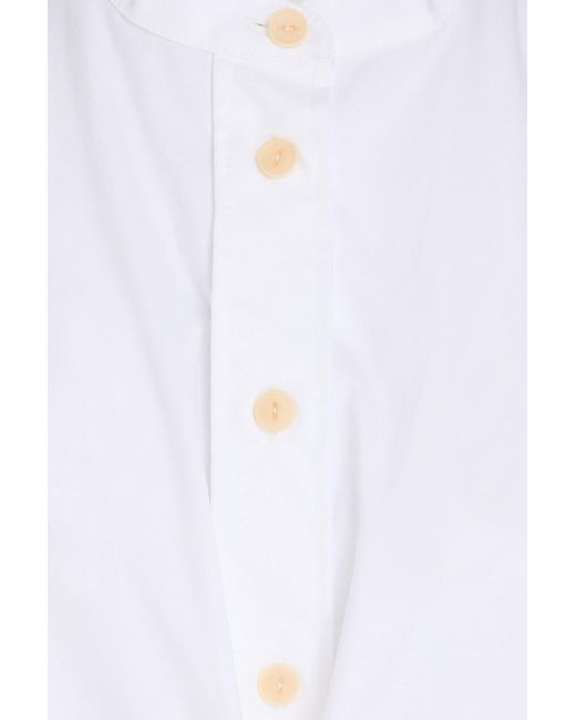 Palmer//Harding White Cotton-Blend Poplin Shirt