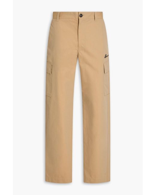 Versace Natural Cotton-Twill Cargo Pants for men