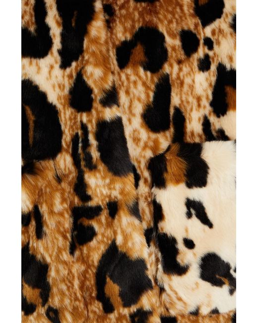 Jakke Multicolor Traci jacke aus kunstfell mit leopardenprint