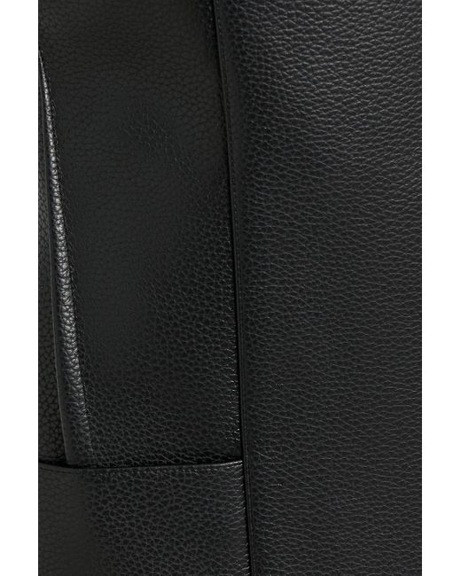 Jonathan Simkhai Black Yesenia Lace-up Leather-blend Mini Dress
