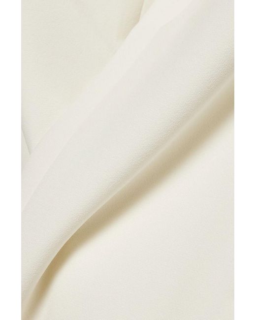 Safiyaa White Myrine trägerloser jumpsuit aus stretch-crêpe