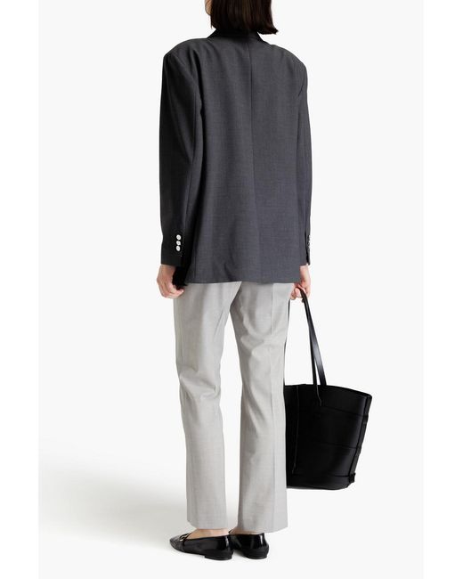 Theory Black Wool-blend Blazer