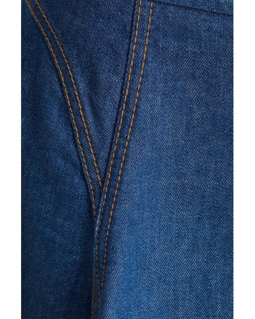 Zimmermann Blue Denim Midi Skirt