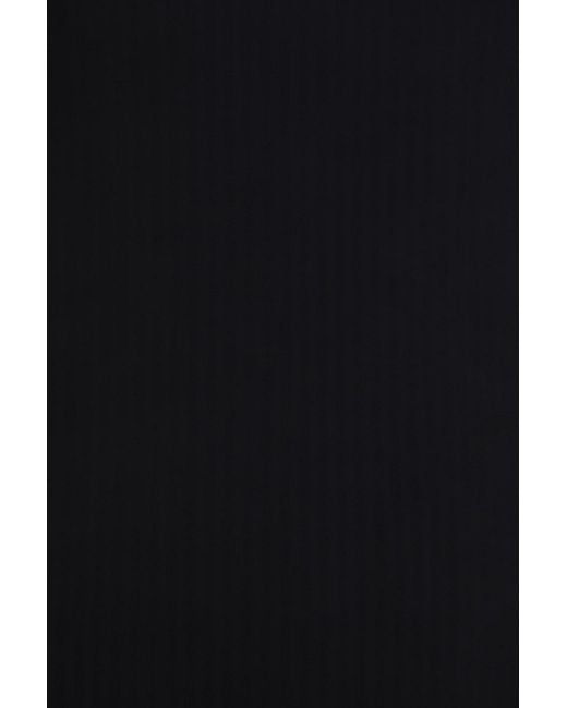 Jonathan Simkhai Black Ribbed-Knit Midi Dress