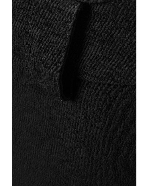 TOVE Black Simone Cropped Cotton-blend Straight-leg Pants