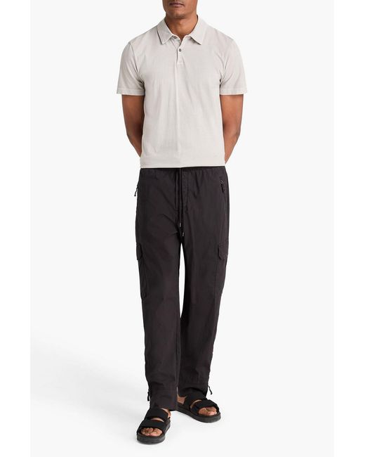 James Perse Blue Stretch-cotton Cargo Pants for men