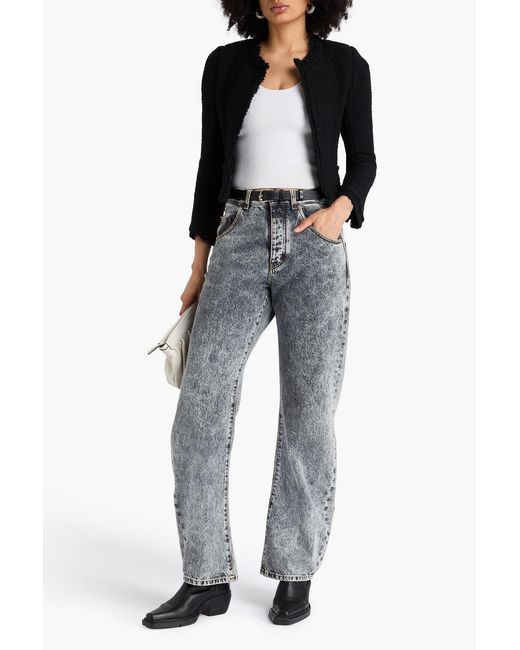Isabel Marant Black Wool-blend Bouclé Jacket