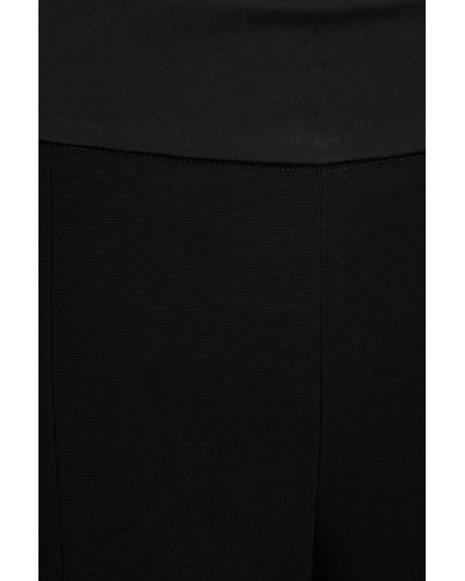 Jonathan Simkhai Black Ariah Crepe Straight-leg Pants