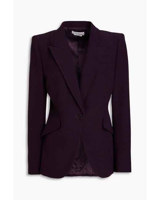 McQueen Blue Crepe Blazer