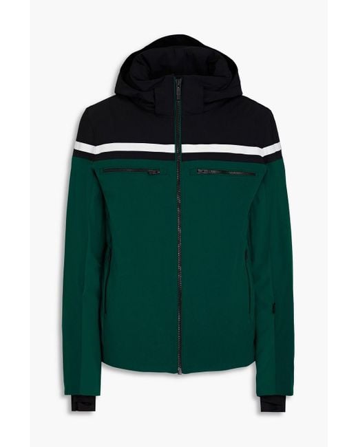 Fusalp Green Alfonse Striped Hooded Ski Jacket for men
