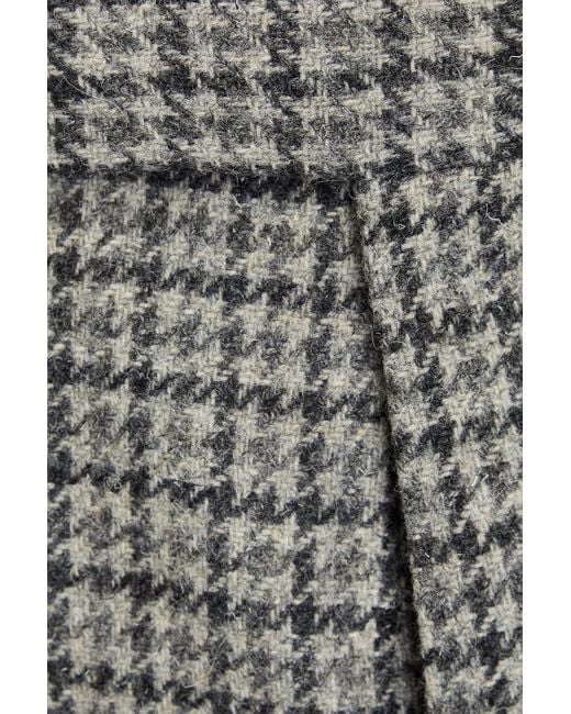 Thom Browne Hose aus woll-tweed mit hahnentrittmuster in Gray für Herren