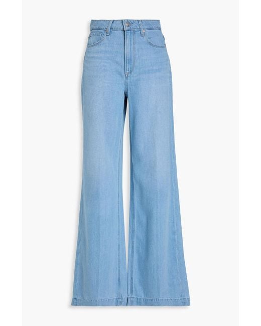 PAIGE Blue Harper hoch sitzende jeans mit weitem bein