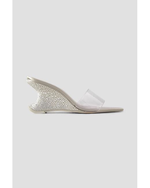 Cult Gaia White Isabella Pvc Mules
