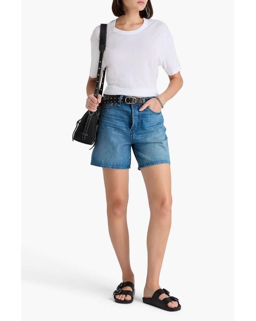 James Perse White Slub Cotton-Jersey T-Shirt