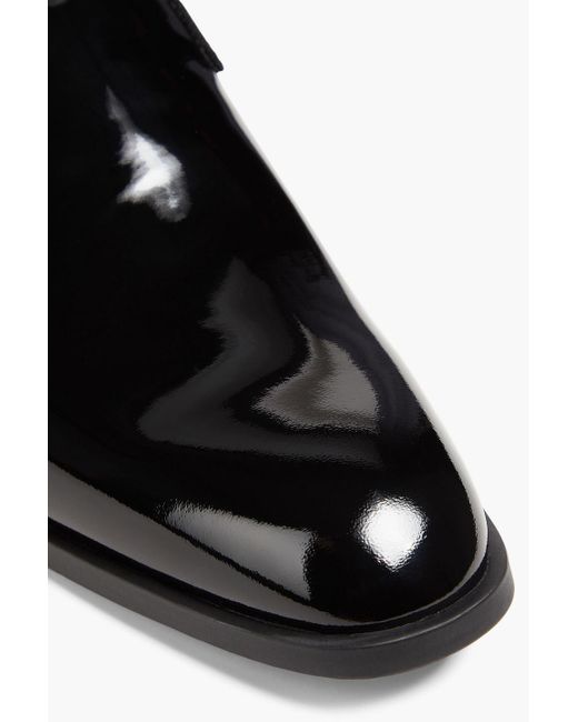 Emporio Armani Black Patent-leather Loafers for men