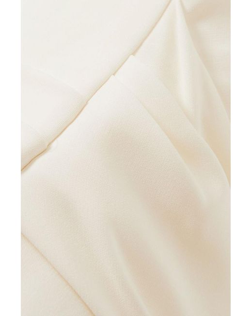 Talbot Runhof White Drapierter jumpsuit aus crêpe