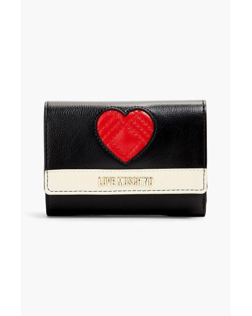 Love Moschino Red Quilted Faux Leather Wallet