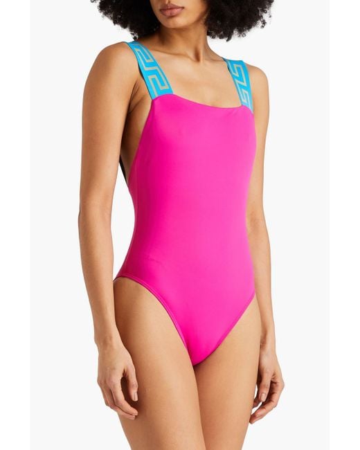 Versace Pink Neon Swimsuit