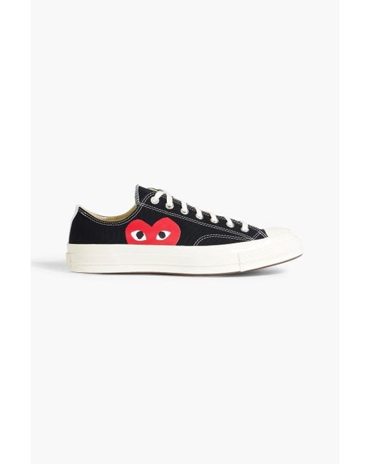 COMME DES GARÇONS PLAY Black Chuck 70 Printed Canvas Sneakers for men