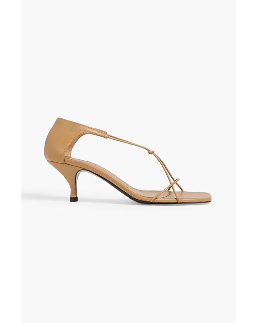 Totême  Natural The Knot Leather Sandals