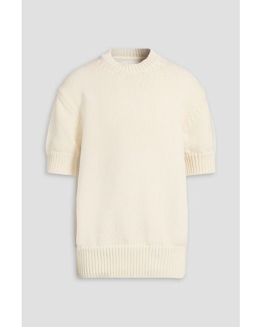 Jil Sander Natural Cotton-Blend Sweater for men