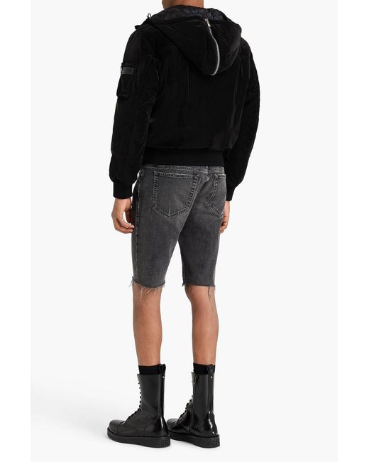 Versace Black Hooded Shell Jacket for men