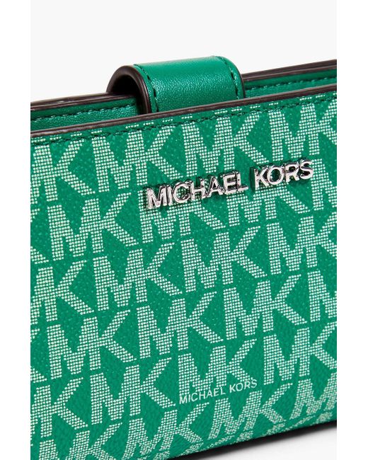 Michael kors green wallet sale