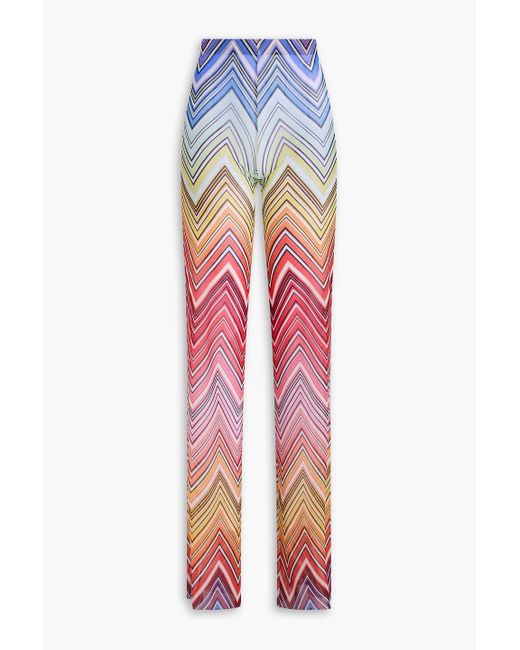 Missoni Stretch-mesh Flared Pants