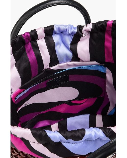 Emilio Pucci Red Leather Bucket Bag