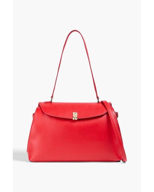 Loulou de Saison Red Zion Leather Shoulder Bag