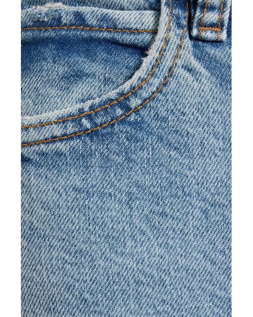 FRAME Blue The Arrow High-Rise Bootcut Jeans
