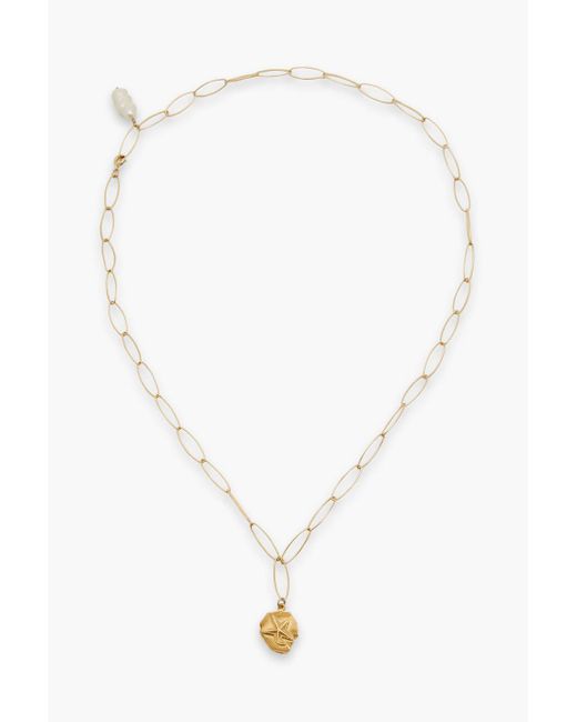 Zimmermann White Gold-tone Faux Pearl Necklace