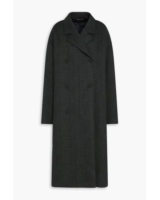 Dior Black Double-Breasted Wool-Felt Coat for men