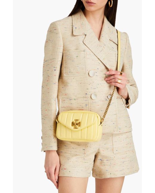 Tory Burch Metallic Kira Quilted Patent-leather Shoulder Bag