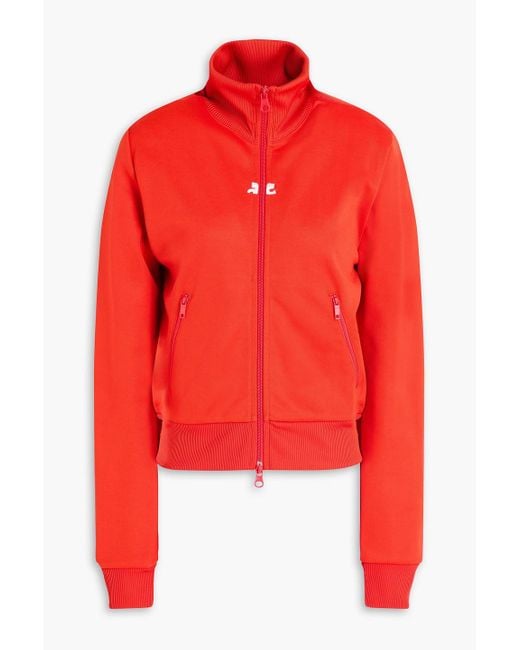Courreges Red Trainingsjacke aus piqué
