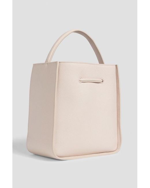 3.1 Phillip Lim Natural Soleil Small Pebbled-Leather Bucket Bag