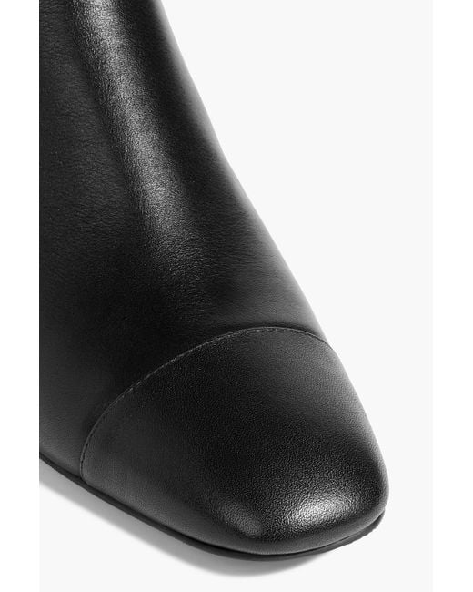 Stuart Weitzman Black Bridget Leather Knee Boots