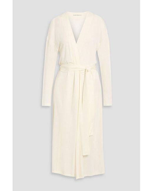 Another Tomorrow Natural Lyocell-Jersey Robe
