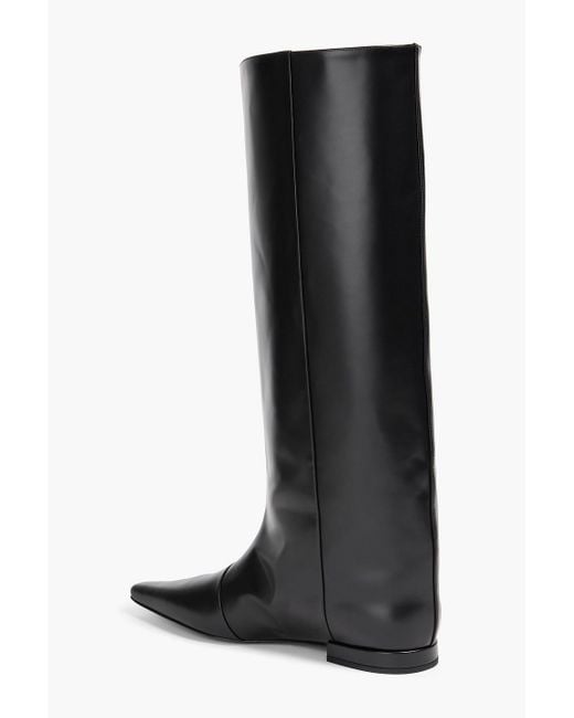 Loulou de Saison Black Lirone Glossed-leather Boots
