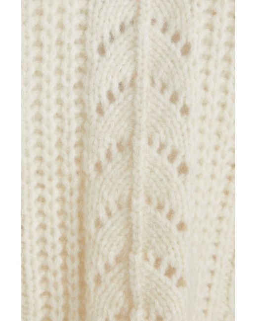 Holzweiler White Baharia pullover mit zopfstrickmuster