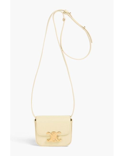 Céline White Mini Claude Leather Cross-body Bag