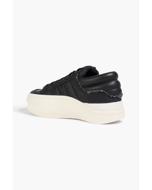 Y-3 Centennial sneakers aus leder und canvas in Black für Herren