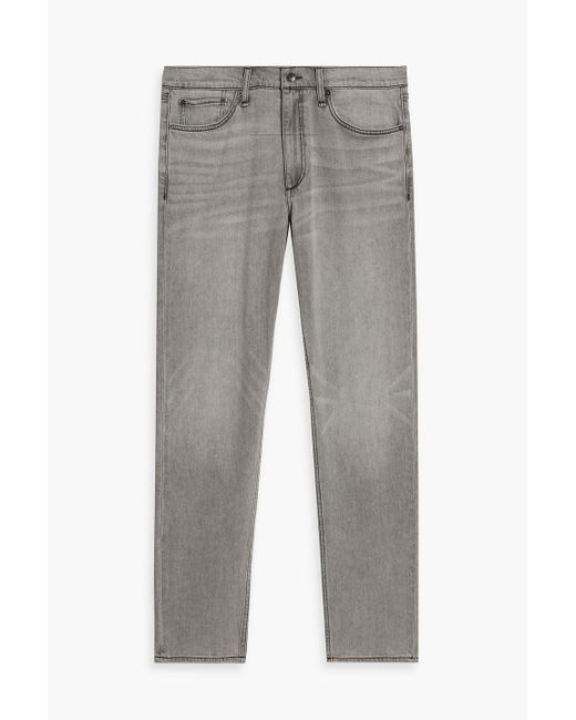 Rag & Bone Gray Fit 2 Slim-fit Faded Denim Jeans for men