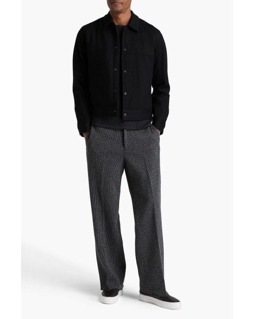 Rag & Bone Black Owen Wool-felt Jacket for men