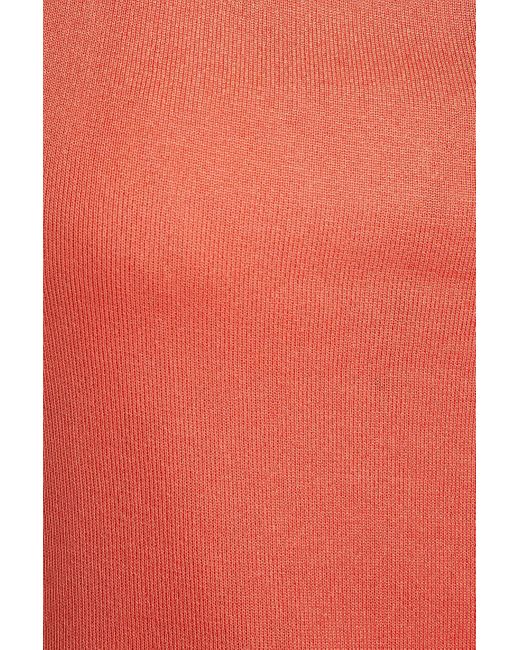 GAUGE81 Orange One-shoulder Knitted Mini Dress