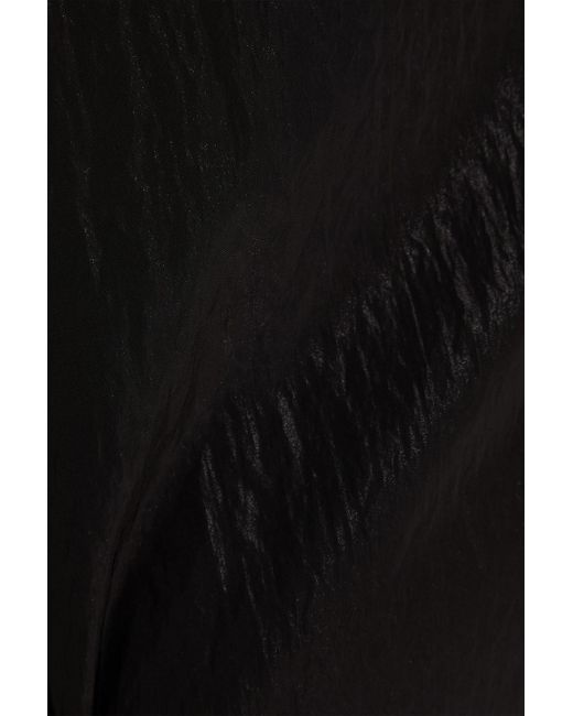 Khaite Black Taffeta Mini Skirt