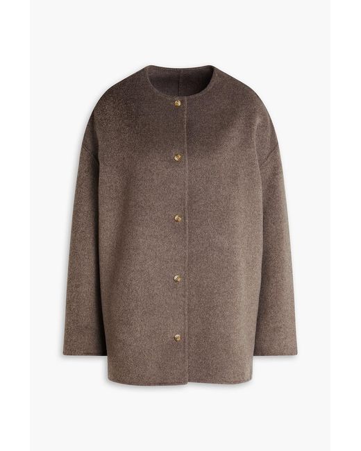 Loulou de Saison Brown Dunne Wool And Cashmere-Blend Coat