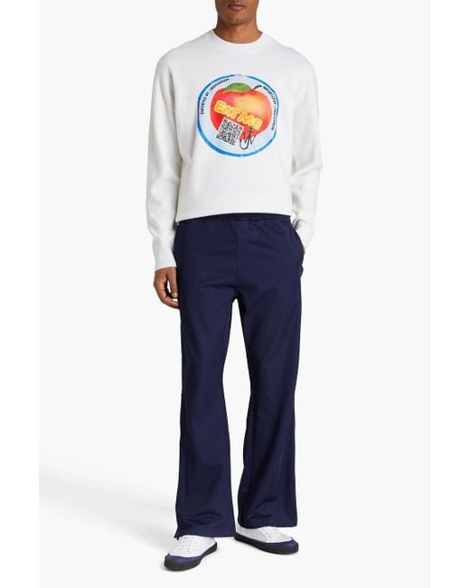 J.W. Anderson Blue Snap-detailed Jersey Track Pants for men